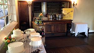 Dedicated Bar Space with Dessert Table