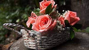 Rose Basket Decoration