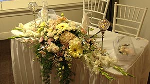 Floral Arrangement on a Table